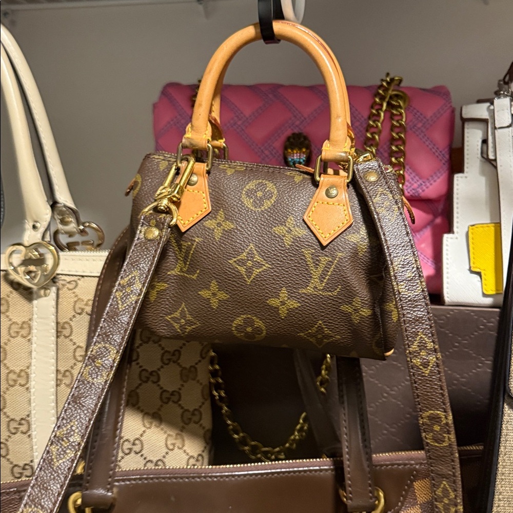 Louis Vuitton Brown Mini Monogram Bag - Picture 8 of 16